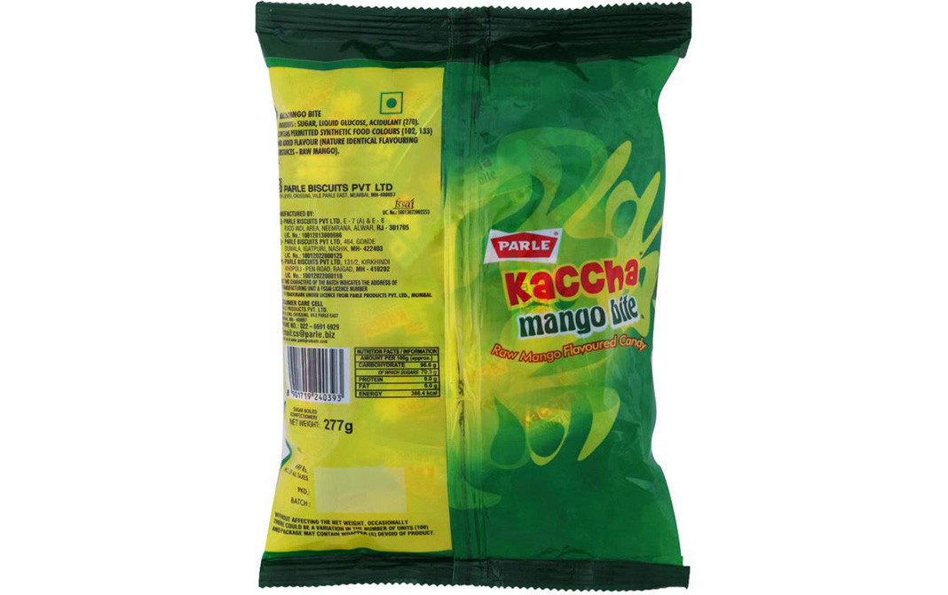 Parle Kaccha Mango Bite   Pack  277 grams